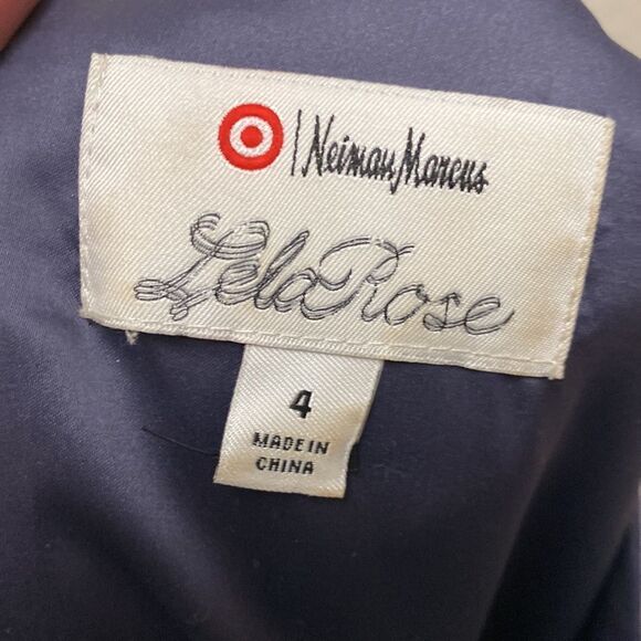 Lela Rose x Neiman Marcus x Target Silk Blend Watercolor Print Midi Dress Size 4 - Picture 2 of 6